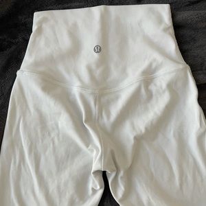Lululemon align white biker shorts